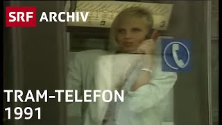 Das 1 TelefonTram der Welt 1991  Kuriosa TechnikGeschichte  SRF Archiv [upl. by Nyram968]