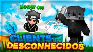 GODBRIDGE com CLIENTS DESCONHECIDOS de bedwars MushMC [upl. by Nwadrebma]