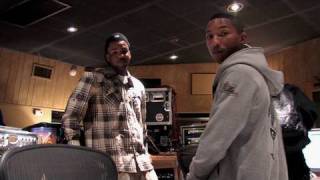 Game and Pharrell in the studio for The RED Album [upl. by Atinauq]