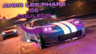 Comment avoir les phare en couleur gta 5 [upl. by Fox]