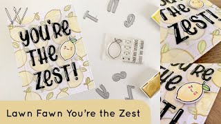 Card Making  Lawn Fawn Youre the Zest [upl. by Erinn]