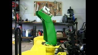 John Deere 44 Snowblower Electric Steel Chute and Deflector [upl. by Allenrad]