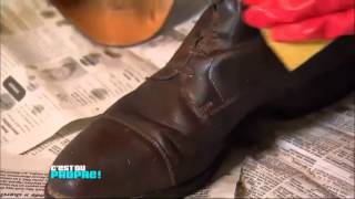 cest du propre Lentretien des chaussures en cuir [upl. by Docilla]