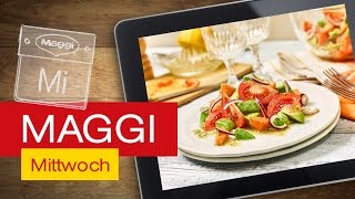 AvocadoTomatenSalat mit Papaya  MAGGI Mittwoch Hangout [upl. by Iztim]