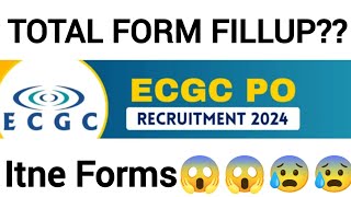 ECGC PO 2024 Total Form Fillup l ECGC PO Competition Level l ecgc ecgcpo [upl. by Annaiviv]