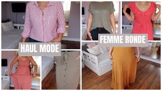 Haul Mode Femme Ronde  Essayages  Taille 4244 [upl. by Oijile]