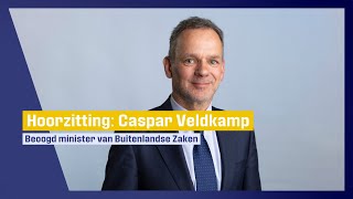 Caspar Veldkamp Beoogd minister van Buitenlandse Zaken [upl. by Collie]