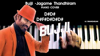 Bujji  Jagame Thandhiram Song Piano Cover with NOTES  AJ Shangarjan  AJS [upl. by Boggs]