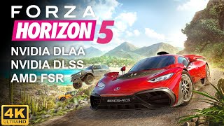 Forza Horizon 5 — MSAA vs TAA vs DLAA vs DLSS vs FSR 4K Comparison [upl. by Wun]