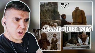 TYRION AND VARYS ARRIVE TO THE OTHER SIDE GOT SEASON 5 EPISODE 1 REACTION [upl. by Surtemed]