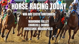 Horse Racing Today  Contenders for Mahoning Valley Churchill Downs and Horseshoe Indianapolis [upl. by Rodolph]