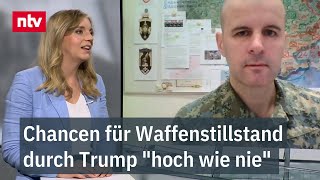 Chancen für Waffenstillstand durch Trump quothoch wie niequot  Reisner zu Ukraine und Syrien  ntv [upl. by Anilorac]