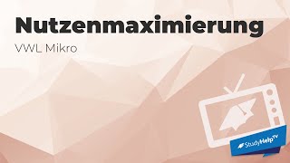 Nutzenmaximierung  optimales Güterbündel Mikroökonomie  StudyHelpTV [upl. by Lasala]