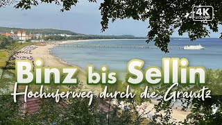 Von Binz nach Sellin durch die Granitz  Rügen Urlaub 2023 4K Walk [upl. by Samled]