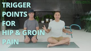 Trigger Points for Hip amp Groin Pain  Self Massage with Theracane or Broomstick [upl. by Ogaitnas736]