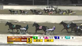 Meadowlands January 31 2015  Race 5  Hare Craft [upl. by Attiuqahs616]