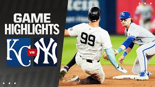 Royals vs Yankees Game Highlights 9924  MLB Highlights [upl. by Bernita]