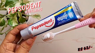 Pepsodent Whitening Toothpaste Review  Pepsodent Toothpaste  Whitening Germicheck Review amp Demo [upl. by Enel795]