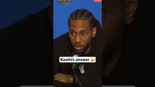 Classic Kawhi Leonard moment 😅 nba nbafinals [upl. by Eimmit104]