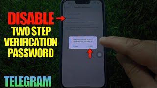 How to disable two step verification password on Telegram [upl. by Namor]