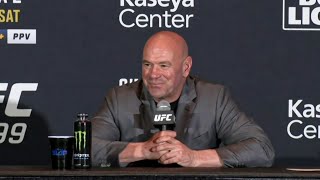 Dana White PostFight Press Conference  UFC 299 [upl. by Ylevol]