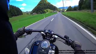 HarleyDavidson FXSB Breakout Rideout 260818 [upl. by Adnole208]