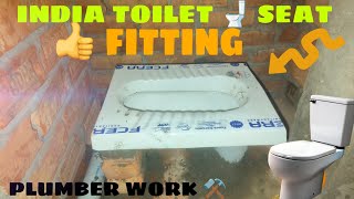 India toilet seat installation toilet fittings 🚽 plumber work [upl. by Niarda802]