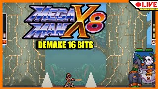 MEGA MAN X DEMAKE 16 Bits  Já que a Capcom não faz UM FÃ faz [upl. by Refinne]