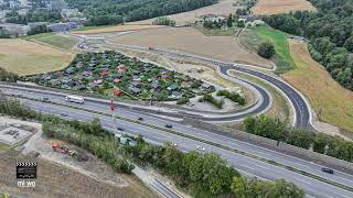 ⚠️✂️ BANDSCHNEIDEN zur ERÖFFNUNG des autobahnhalbanschlusses AUHOFheute um 16 h 💪🚙🚙 [upl. by Teplitz518]