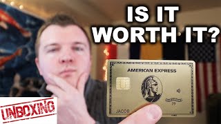 AmEx Gold Card Unboxing  Review  Worth 250 [upl. by Mordy]