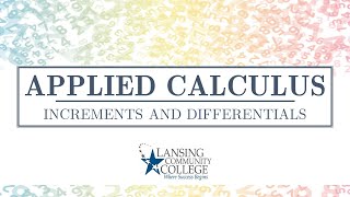 Increments and Differentials [upl. by Aurilia]