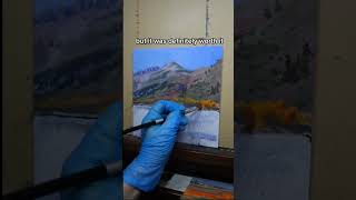 Painting Fall Colors in Oil Paint 🍂 oilpainting landscapepainting paintingprocess [upl. by Hallvard]