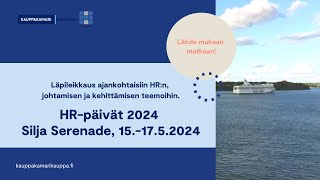 HRpäivät 2024 Silja Serenade 151752024 HelsinkiTukholmaHelsinki [upl. by Kulda]