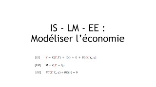 IS  LM  EE  Modéliser léconomie [upl. by Narcissus345]