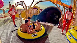 Spectacular Aquatic Raft Ride at Meryal Waterpark Qatar [upl. by Atikat]