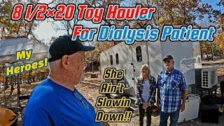 Daily Dialysis Patient Enjoying Life In Their Cargo Trailer Conversion Camper An Inspiring Couple [upl. by Ylrebnik416]