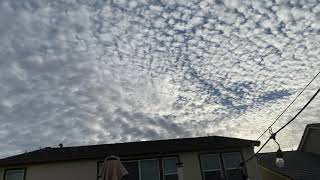 Cirrocumulus Clouds SaturdayOctober 23 2021 [upl. by Aiken875]