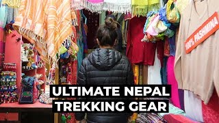 Everest Base Camp Packing List  How To Buy amp Rent Trekking Gear In Thamel Kathmandu [upl. by Warfourd]