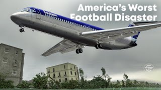 Crashing Just Before Landing in West Virginia  TWO Football Tragedies [upl. by Yusuk642]