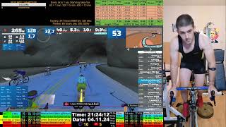 Zwift Cycling Workout Live Stream 4112024 zv [upl. by Aerb408]