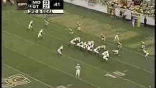 Georgia Tech goal line stand against Maryland wins the game [upl. by Donetta]