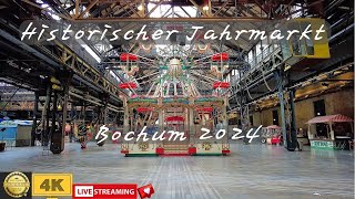 Traumhaftes Wiedererleben Historischer Jahrmarkt in Bochum 2024 AufbauExklusiver Blickwinkel 4K [upl. by Allekim]