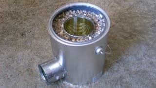 Homemade TIN CAN Rocket Stove  DIY Rocket Stove  Awesome Stove  EASY instructions [upl. by Xaviera]