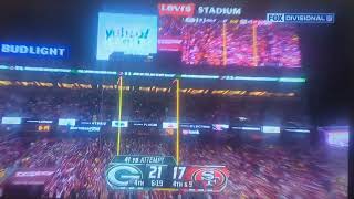 Packers Missed Field Goal against 49ers [upl. by Nwahsek223]