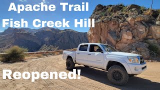 Apache Trail Fish Creek Hill AZ Reopened after 5 years [upl. by Nylrad889]