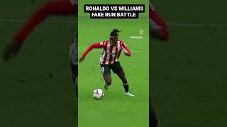 Nico Williams vs Ronaldo football soccer skills footballskills soccerskills [upl. by Dnalyaw227]