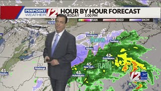 WPRI 12 Weather Now 112524 Light Rain Tuesday But Heavier Rain Thursday [upl. by Edlyn]