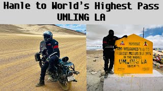 Hanle to Umling La  World’s Highest Motorable Road  How to Reach umling La  Deadliest Offroad [upl. by Anibor]