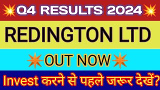 Redington Q4 Results 2024 🔴 Redington Share Results 🔴 Redington Result 🔴 Redington Share Latest News [upl. by Viking385]