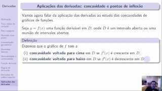 Derivadas Mat 12  Aula 9  Concavidade e pontos de inflexão [upl. by Lav232]